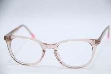 NEW LE SPECS BELIEVER 1926573 CRYSTAL PEACH PINK AUTHENTIC EYEGLASSES 50-20