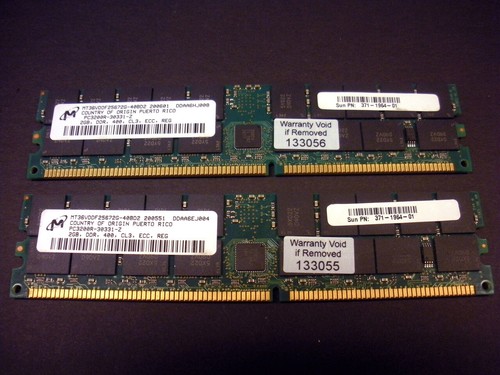 Sun X4231A-Z 4GB (2x 2GB) Memory Kit for X4500 (371-1964) - 第 1/1 張圖片