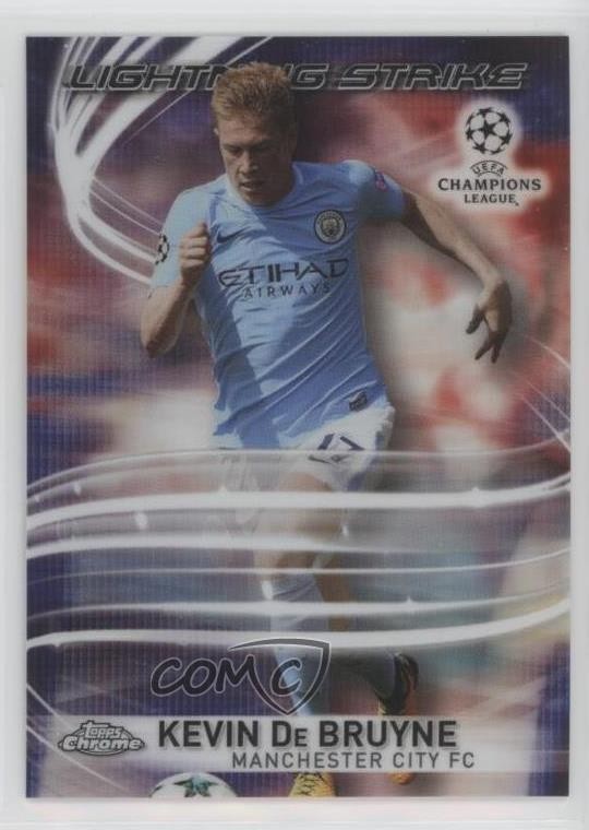 2017-18 Topps Chrome UCL Lightning Strike Kevin de Bruyne #LS-KDB rf2