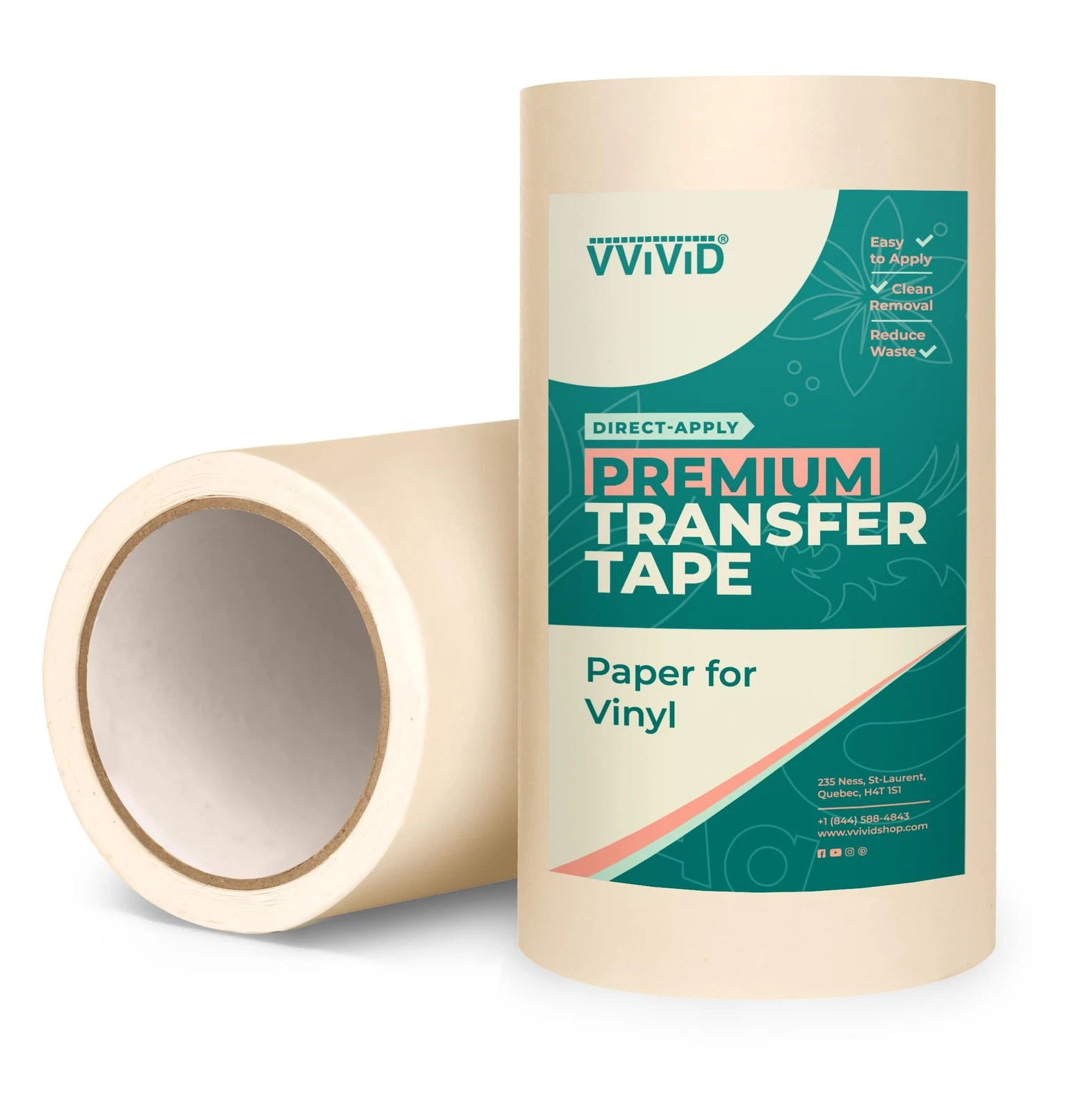 Easy-Apply 6"x100' Medium Tack Transfer Tape Compatible with Cricut & More - product detail image 1