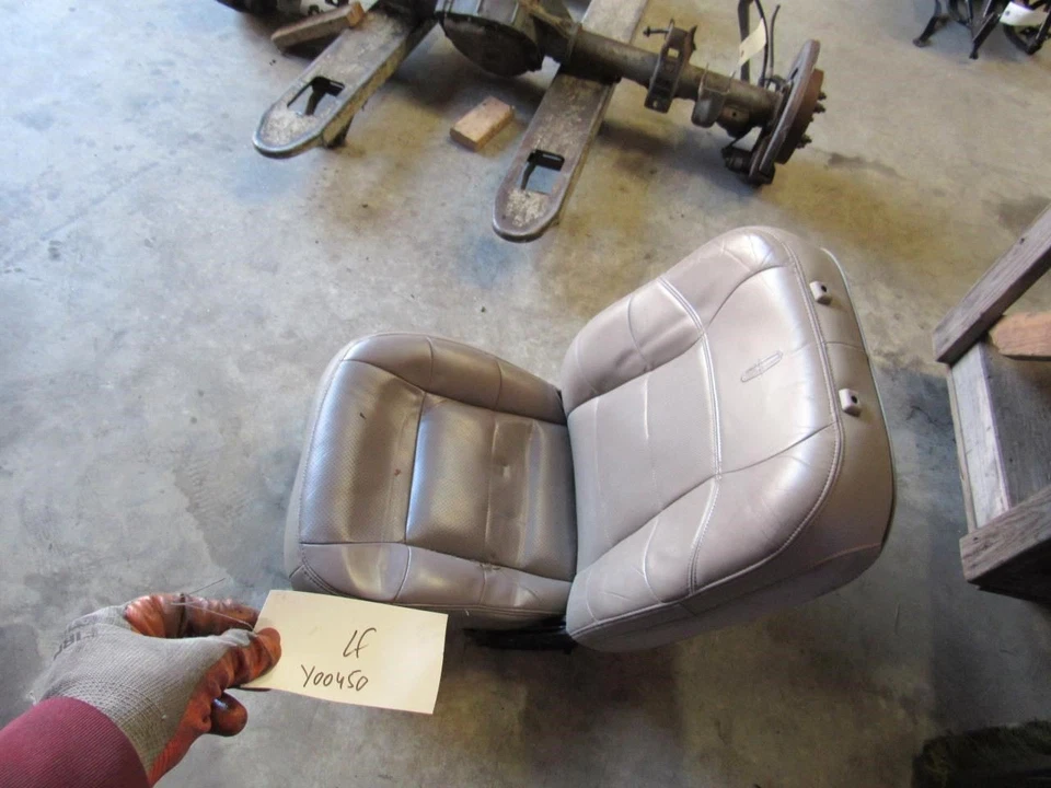 2000 Lincoln Navigator left driver front leather heated seat beige tan OEM - Imagem 2 de 4