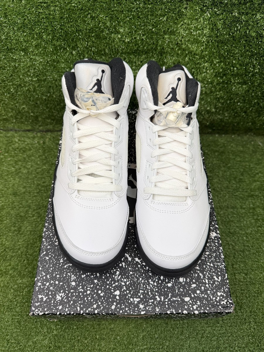 Size 8 - Air Jordan 5 Retro White Black Metallic DS NEW | eBay