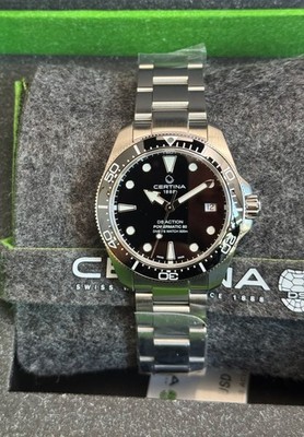 Certina DS Action Diver 38mm Powermatic 80 Black Dial Men's Watch