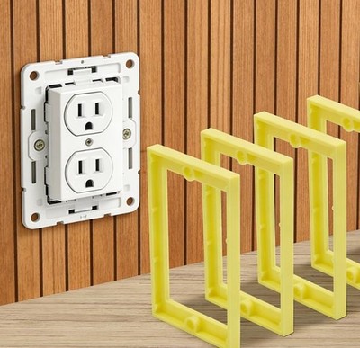 Gelb 1/4 Box Extender 6er Pack ABS Material widersteht Verziehen und hoher Hitze
