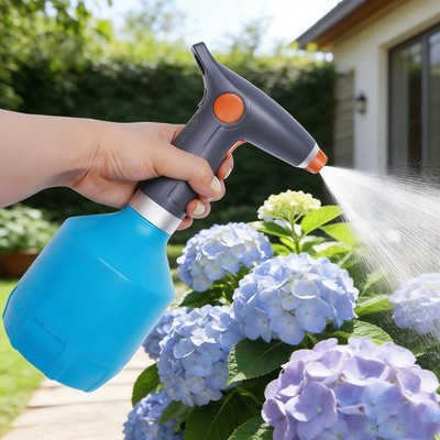 1L Sprühflasche Sprayer Elektrisch Wässerungsflasche Automatisch Tropffrei Blau
