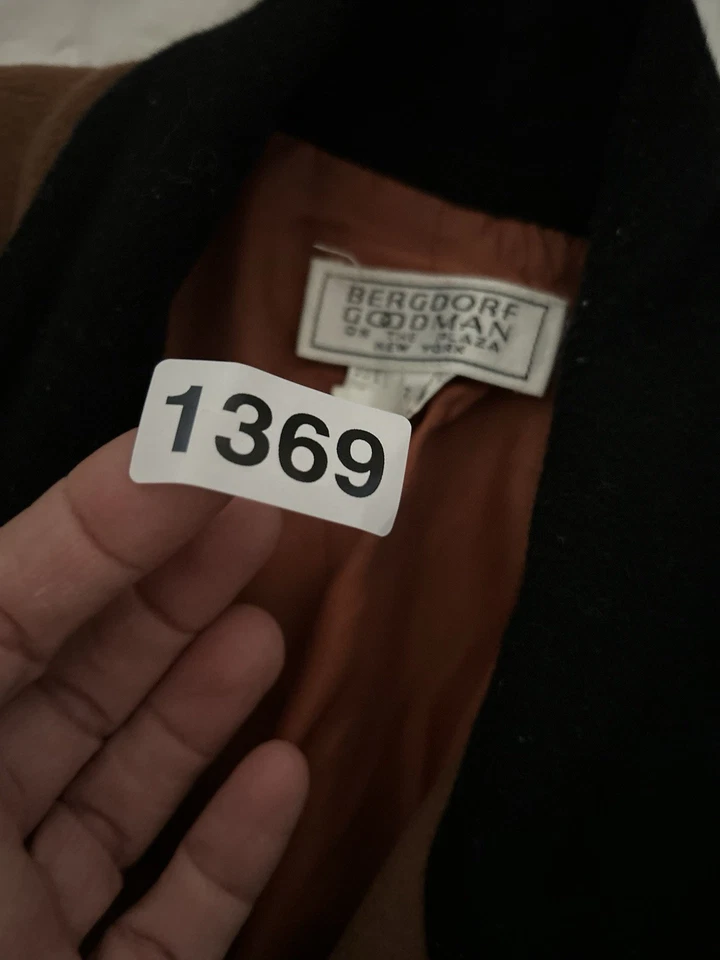 Bergdorf Goodman ladies blazer 6 brown black academia Cashmere Vtg Equestrian - Image 2 of 4