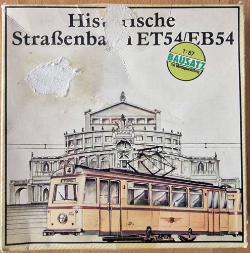 VEB Prefo Dresden H0 30010 Bausatz Historische Straßenbahn ET54 EB54 OVP | Condition: Gebraucht
