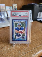 2025 Panini Donruss Optic - Rated Rookie Cam Skattebo #228 Purple Shock Psa 9