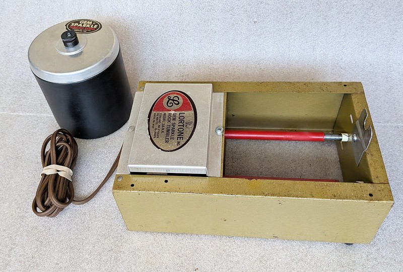 Lortone 3A Gem Sparkle Rock Tumbler With Barrel - Works Well