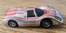 Vintage Tyco Porsche 908 HO Slot Car, Silver  Orange