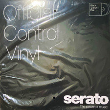 Serato Official Control Vinyl Pair 12" Black DVS Timecode for Serato DJ Pro