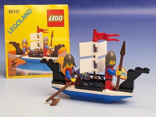 LEGO Ritter 6017 Kurierschiff Castle King's Oarsmen + BA Löwenritter Crusaders