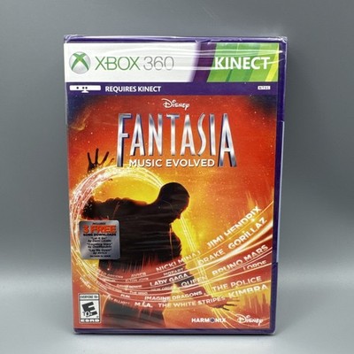 DISNEY FANTASIA: MUSIC EVOLVED FOR XBOX 360 KINECT BRAND NEW AND FACTORY SEALED!