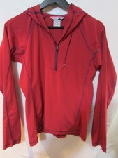RAB Aurora Pull-on 1/4-Zip Hiking Athletic Hoodie Women's XS Raspberry Red