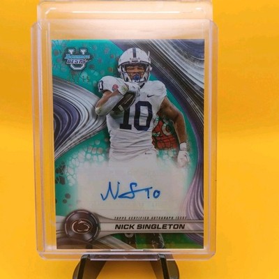2024 Bowman Best U Nick Singleton Auto /15 Teal Geometric Refractor Autograph 