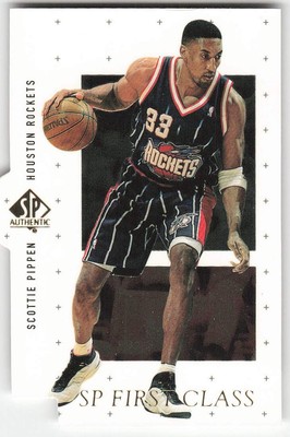1998-99 SP Authentic #FC11 Scottie Pippen BASKETBALL Houston Rockets