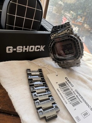 Casio G-Shock GMW-B5000CS Grid Digital Wristwatch Shock-Resistant Multi Band 6