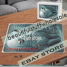 1000 piece jigsaw puzzle Wolf Moonlit night forest