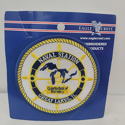 #ad Naval Station Great Lakes Illinois Patch Quarterdeck Of The Navy $13.22