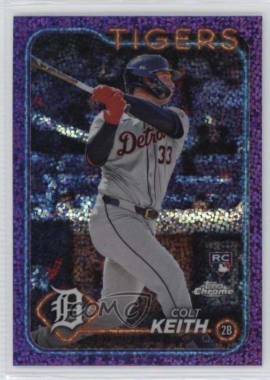 2024 Topps Chrome Purple Speckle Refractor 208/299 Colt Keith #2 9e1