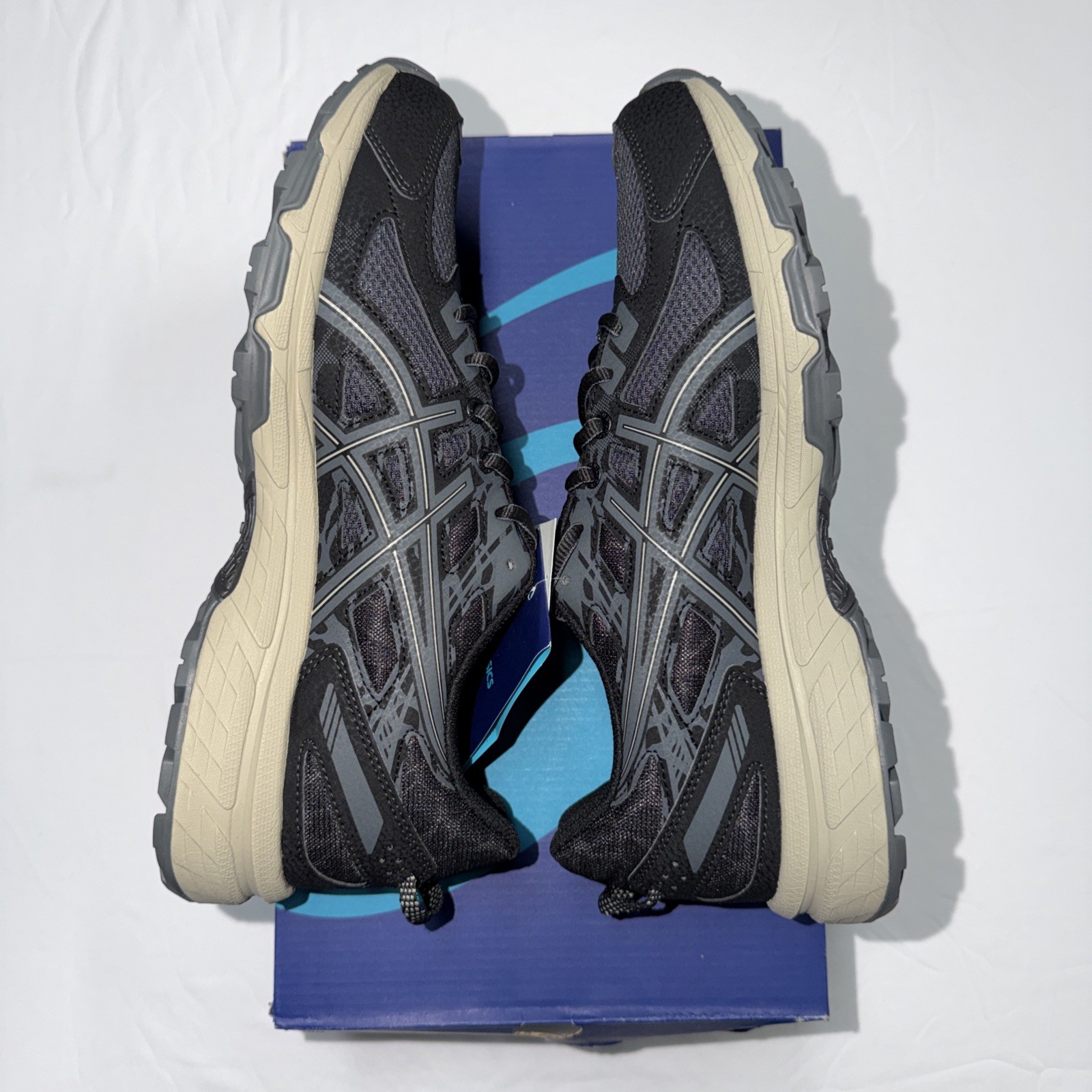 ASICS Men's Gel Venture 6 T7G1N Size 9 1/2 Black Gray Running Shoes thumbnail 7