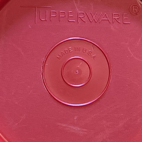 Vintage Tupperware #733 Ersatz rot rund Deckel Dichtung Made in USA schneller Versand - Bild 2 von 5