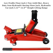 Low Profile Floor Jack 2 Ton 4400 Lbs 5.31-12.8 Height Lifting