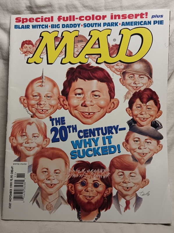 MAD Magazine - #387  November 1999 The 20th Century Why It Sucked