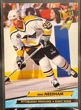 1992-93 Fleer Ultra Mike Needham RC #380 Pittsburgh Penguins