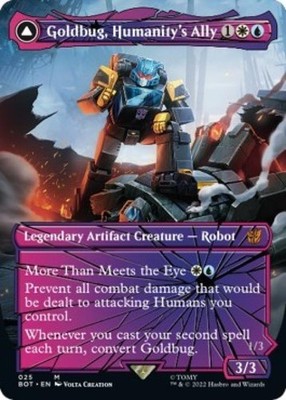 MTG Goldbug,Humanity’s Ally シャッタード・グラス Buy Goldbug, Humanity's Ally (Shattered Glass) Universes Beyond