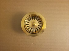 Signature Hardware SHDF130BG 4-1/2" Garbage Disposal Flange with Stopper, Gold
