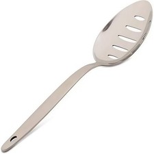 Chef Kunz Slotted Spoon 9 Inch 18/10 Stainless Steel Silver Chef Cooking