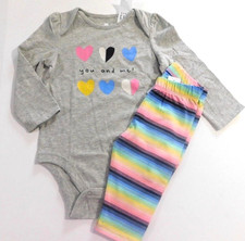 Gap Baby Girl Outfit Bodysuit Crop Leggings M...