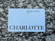 THE RITZ-CARLTON Charlotte North Carolina Hotel Room KEY CARD Collector Item
