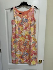 Talbot’s Sleeveless Sundress Spring Flower Print Size 8