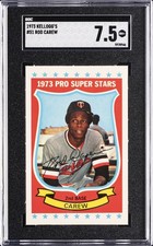 1973 KELLOGG'S 1973 PRO SUPER STARS #51 ROD CAREW SGC 7.5
