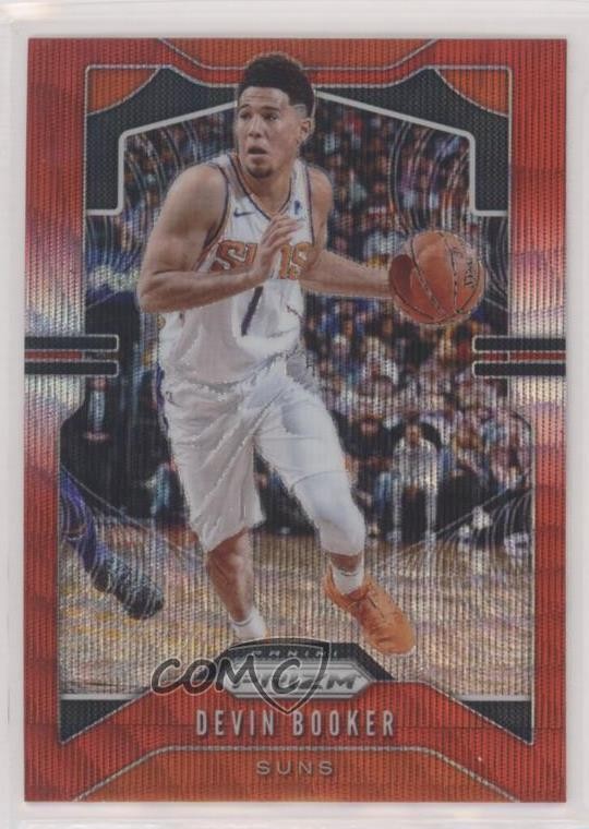 2019-20 Panini Prizm Ruby Wave Prizm Devin Booker #67 4f5