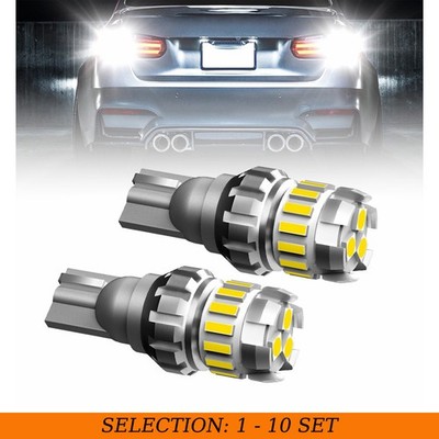 2-20 CANBUS LED Backup Reverse Light Bulb 921 912 T15 W16W T16 Lamps 6500K White