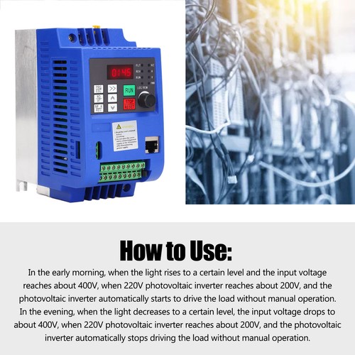 220VAC To 3Phase 0-220VAC 1.5KW Mini VFD Motor Speed Controller 9600D - Picture 6 of 12