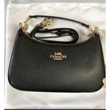 COACH Teri Shoulder Bag/Crossbody Canvas Black CA209 Outlet Free Shipping A++NEW