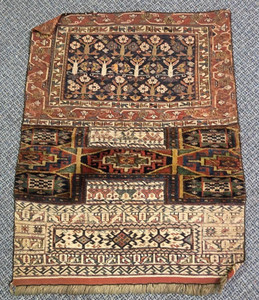 Caucasian Kuba/Shirvan Wool Prayer Rug, 42x32 in, c.1900
