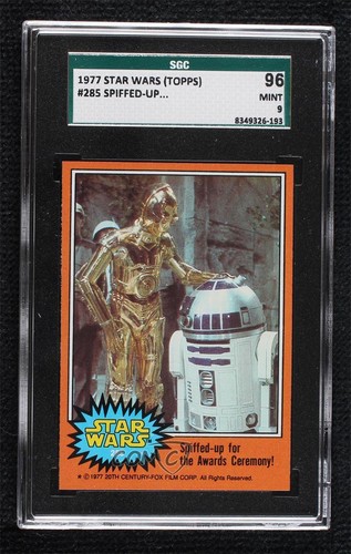 1977 Topps Star Wars #285 Spiffed-up for the Awards Ceremony! — SGC 9