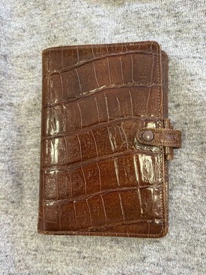 Seltener Filofax Dundee Personal Organizer Made in England echtes Kalbsleder