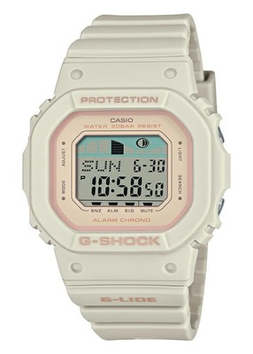 Casio G-SHOCK GLX-S5600-7JF JDM G-LIDE Tide Graph Moon Data Unisex White Surf