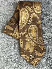 Men's Italo Ferretti Silvi Marina Luxury Silk Tie Italy  Geometric