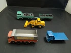 MATCHBOX LESNEY LOT OF FIVE MODELS INC TRACTOR SHOVEL--Y653