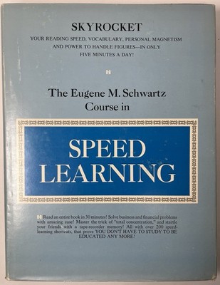 The Eugene M. Schwartz Course in Speed Learning 1969 Vintage Hardcover Book