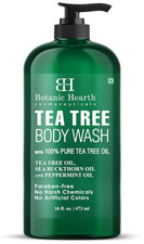 Tea Tree Body Wash -16 fl oz- All-Natural Antifungal Odor-Control Shower Gel