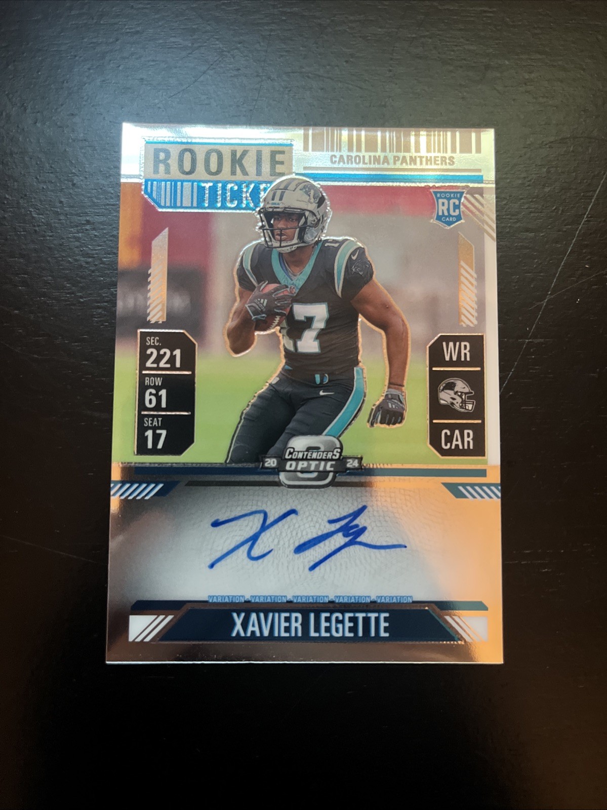2024 Panini Contenders optic - Rookie Ticket Autographs Variation Xavier Legette