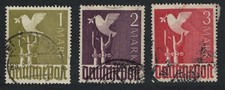 Germany Bird Dove of Peace DMark values 3v CV�36+ 1949 Canc SG#945-947